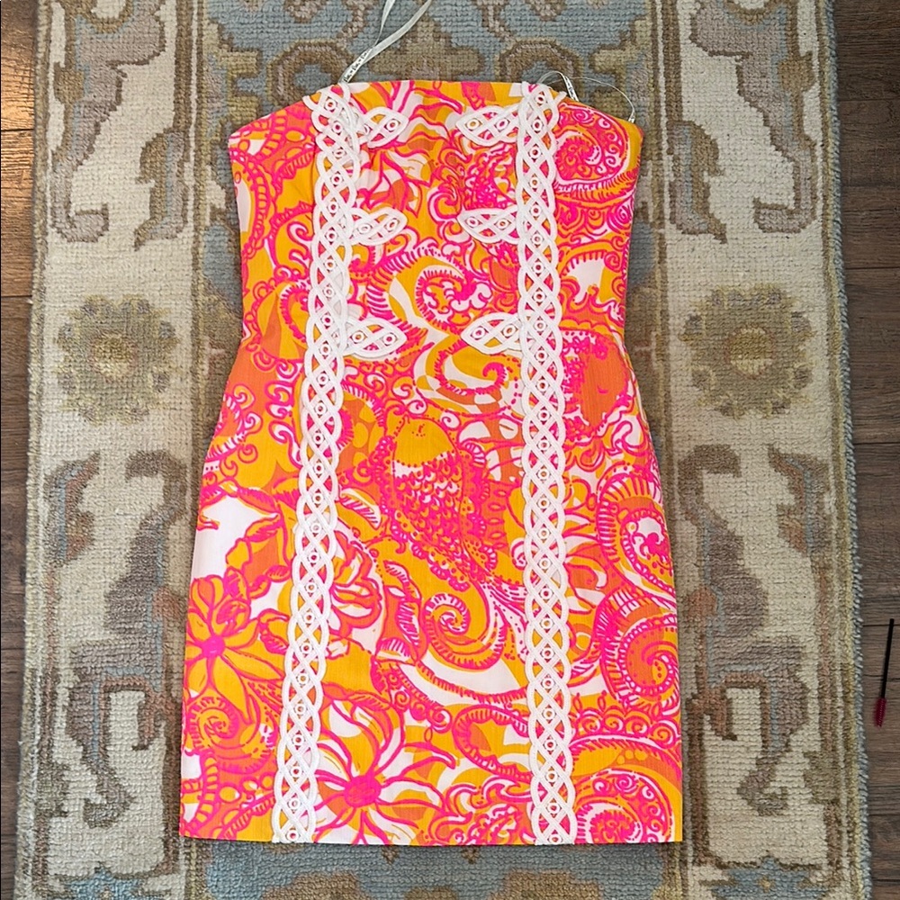 Vibrant Pink and Orange Dress